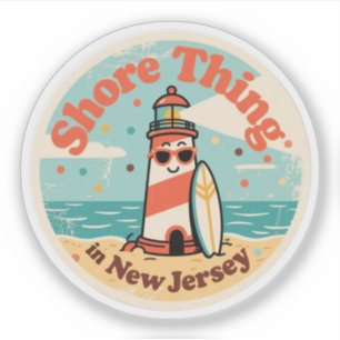 Liefde voor New Jersey - Cute NJ Staat Souvenir Sticker