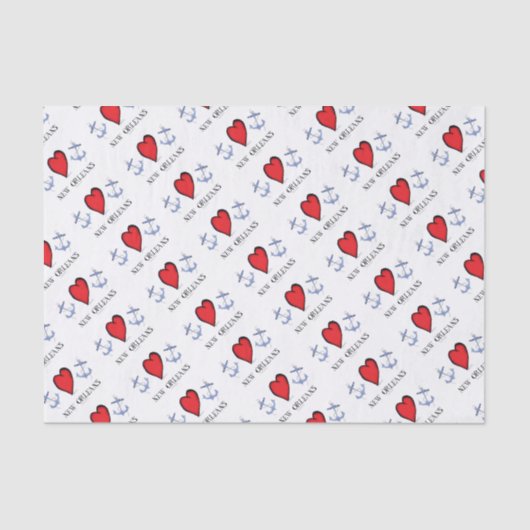 liefde voor nieuwe orleans tissuepapier (Voorkant)