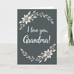 Liefde voor oma hartverwarmende kaart