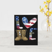 Liefde voor onze veteranendag Trots militair Ameri Kaart (Gele Bloem)