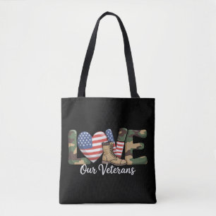 Liefde voor onze veteranendag trotse militaire Ame Draagtas