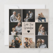 Liefde voor opa met hart & foto's - (Voorkant)