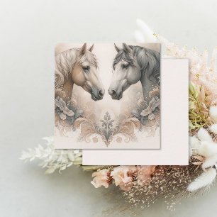Liefde voor paarden Note Kaart Notitiekaartje