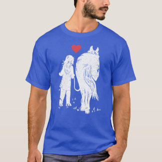 Liefde voor paarden pony meisje t-shirt