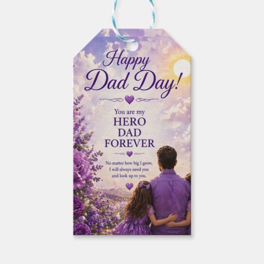 LIEFDE VOOR PAPA VAN DOCHTERS CADEAULABEL (Voorkant)