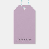 LIEFDE VOOR PAPA VAN DOCHTERS CADEAULABEL (Achterkant)