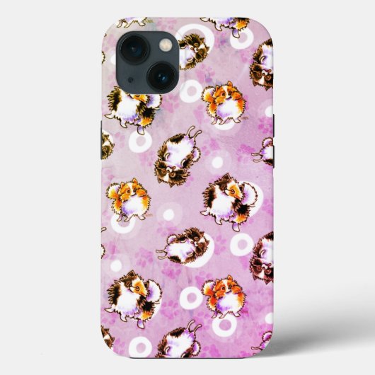 Liefde voor Parti Pomeranians Case-Mate iPhone Case (Achterkant)