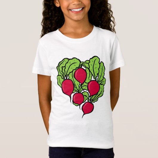 Liefde voor Radishes T-shirt (Voorkant)