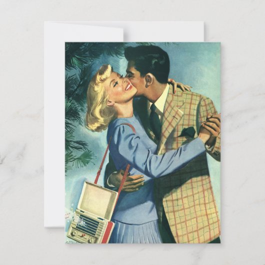 liefde voor Romance, kerstdansuitnodiging Kaart (Voorkant)