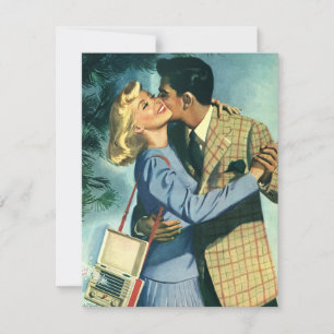  liefde voor Romance, kerstdansuitnodiging Kaart