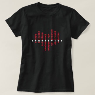 Liefde voor statistiek in mijn hart (donkere kleur t-shirt