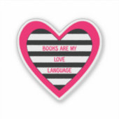 Liefde voor taalboeken sticker (Voorkant)