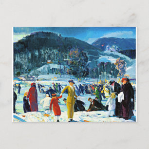 Liefde voor Winter, schilderkunst, Briefkaart