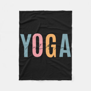 Liefde voor yoga. Een yogamoeder zijn Fleece Deken
