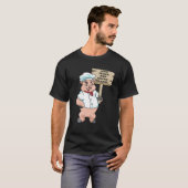 Liefde Vrede en Bacon Vet T Shirt (Voorkant volledig)