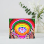 Liefde, vrede en eenheid_ briefkaart (Staand voorkant)