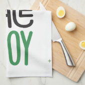 Liefde, Vrede en Joy Kitchen Towel Theedoek (Quarter Fold)