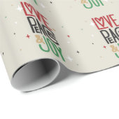 Liefde, vrede en vreugde cadeaupapier (Rol Hoek)