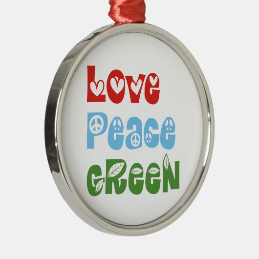 Liefde, Vrede, Groen aangepaste ornament (Rechts)