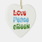Liefde, Vrede, Groen aangepaste ornament (Rechts)