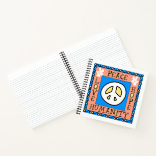 Liefde, Vrede, Hoop, Menselijkheid Notitieboek