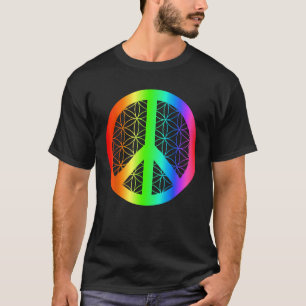 Liefde Vrede Symbool Bloem van het Leven T-shirt