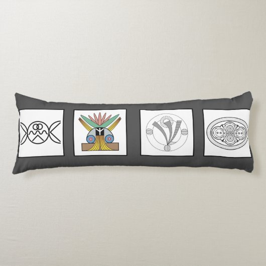 Liefde Vrede Vrijheid Harmonie Body Kussen (Voorkant)