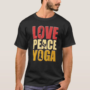 Liefde Vrede Yoga Yoga Vintage T-shirt