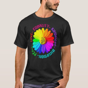 Liefde Vredesgevoel Gelijkheid voor gelijkheidsgev T-shirt