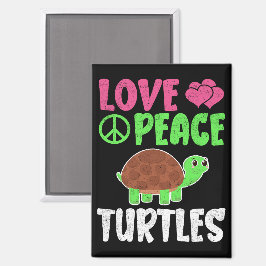 Liefde Vredesschildpadden Schattigee Zoo Dieren Sc Magneet