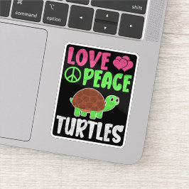 Liefde Vredesschildpadden Schattigee Zoo Dieren Sc Sticker