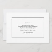 Liefde & Vreugde | Eenvoudige foto-collage kerstka Kaart (Achterkant)
