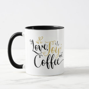 Liefde, vreugde en koffie Koffieliefhebbers geni Mok