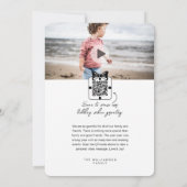 Liefde & Vreugde Moderne Minimaal QR Code Videoboo Feestdagenkaart (Achterkant)