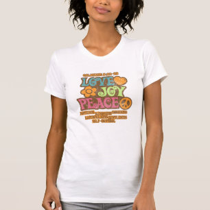 Liefde, vreugde, vrede t-shirt