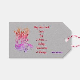 Liefde Vreugde Vrede Wensend Cadeaulabel