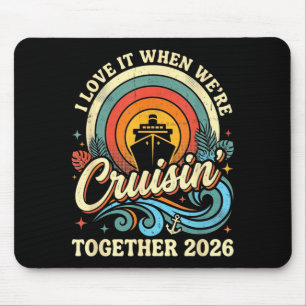 Liefde wanneer samen cruisen 2026 bijpassende crui muismat