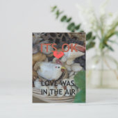 Liefde was in de lucht briefkaart (Staand voorkant)