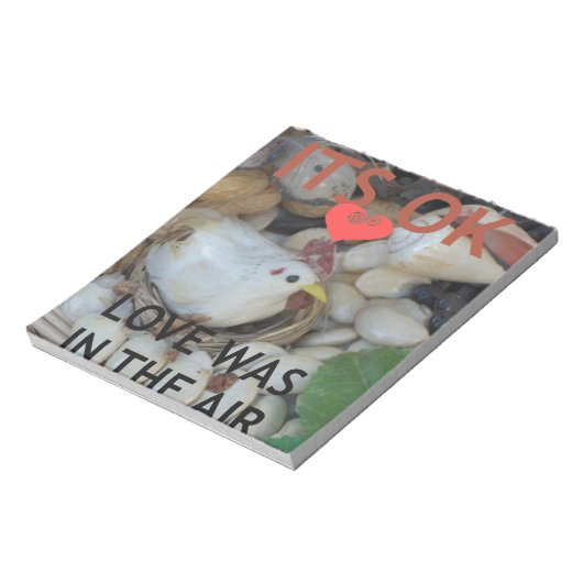 Liefde was in de lucht notitieblok (Gedraaid)