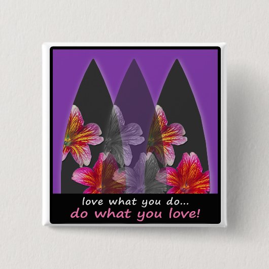 Liefde wat je doet Surfende Button (Voorkant)