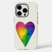 "LIEFDE" Waterverf Hart Case-Mate iPhone Case (Achterkant)