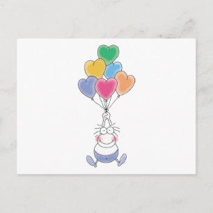 Liefde Waterverf Schattige Briefkaart