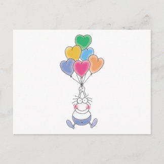 Liefde Waterverf Schattige Briefkaart