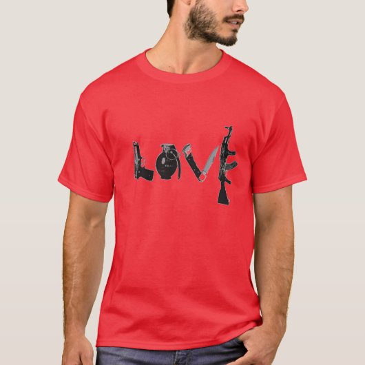 Liefde Weapons T-shirt (Voorkant)