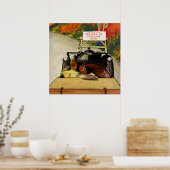  liefde, weg dicht bij je eigen risico poster (Keuken)