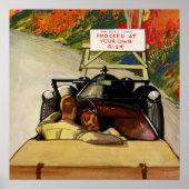  liefde, weg dicht bij je eigen risico poster (Voorkant)