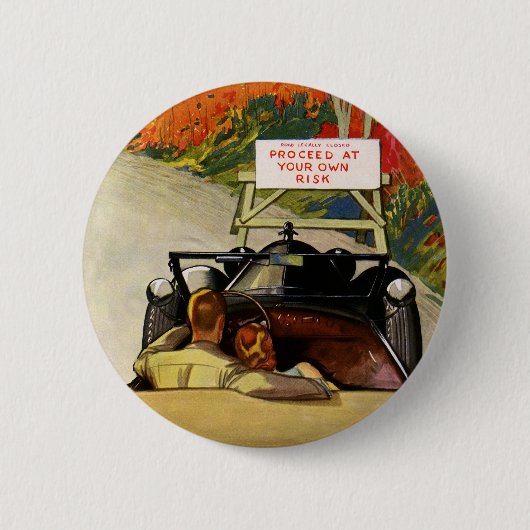 liefde, weg dicht bij je eigen risico ronde button 5,7 cm (Voorkant)