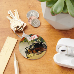 liefde, weg dicht bij je eigen risico sleutelhanger