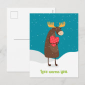 Liefde wekt je feestdagenkaart (Voorkant / Achterkant)