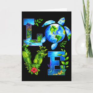 Liefde Wereld Aardedag Planeet Verjaardag Aarde Sc Kaart